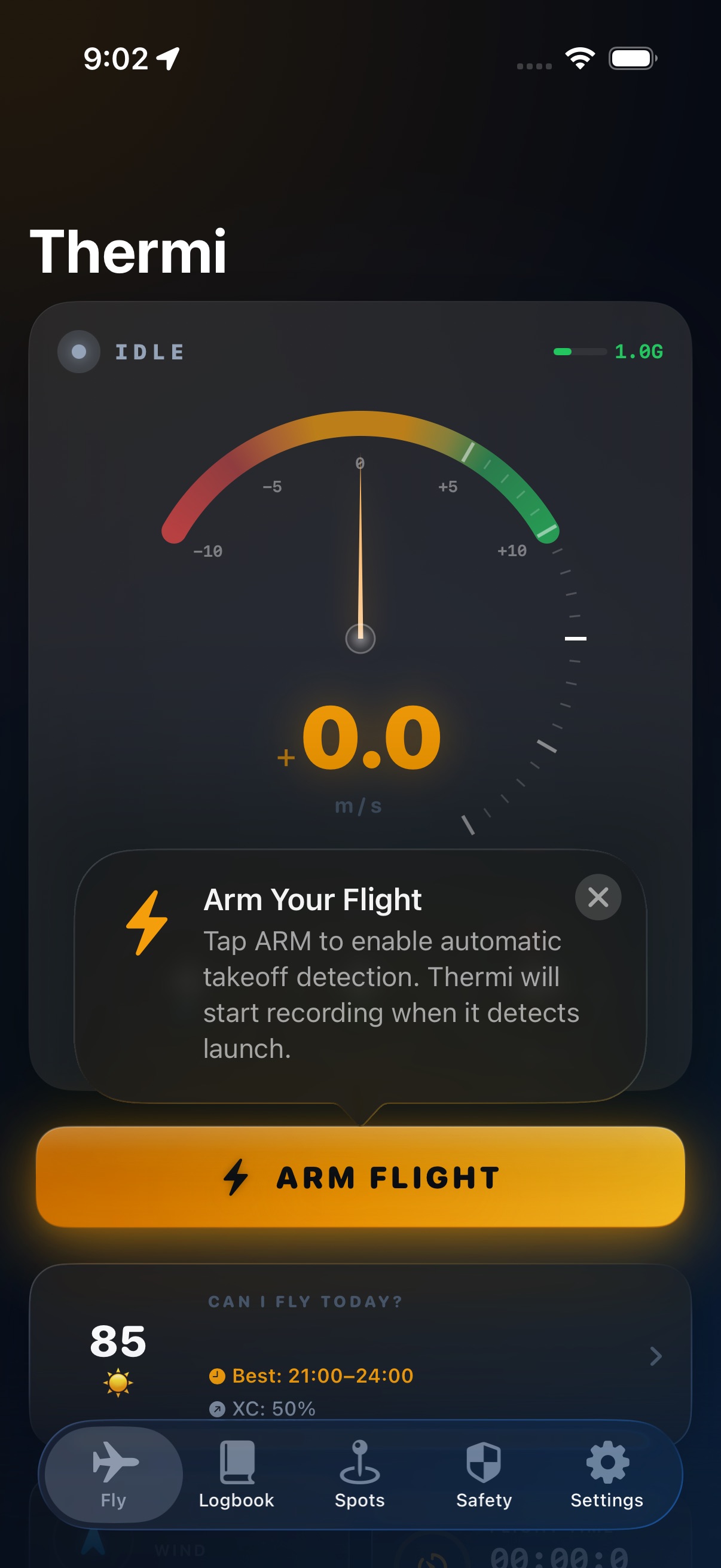 Thermi Flight HUD