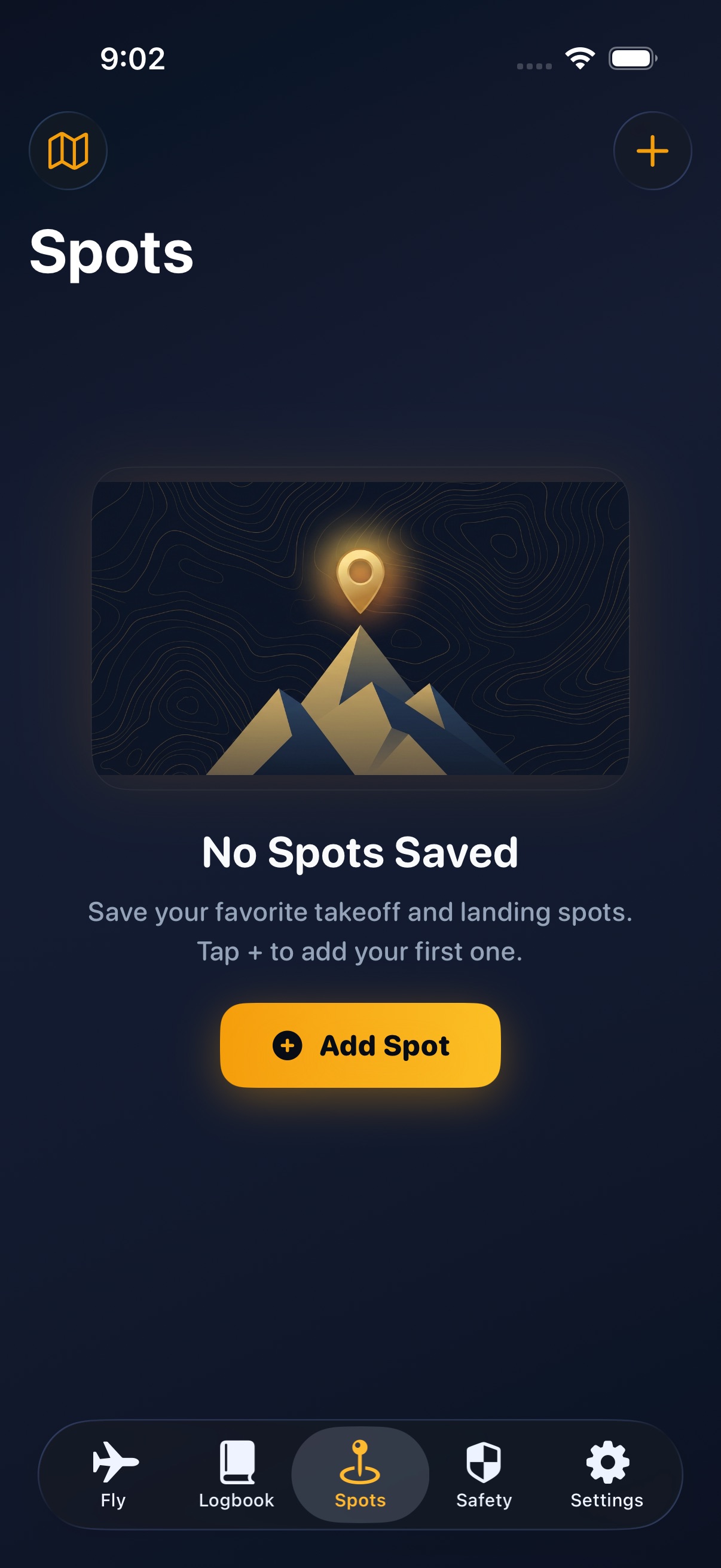 Thermi Spots — flying sites and launch points